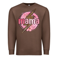 Chestnut mama lightning bolt valentine s day Premium Sweatshirt - MaliasSmallBusiness