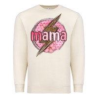 Sandshell mama lightning bolt valentine s day Premium Sweatshirt - MaliasSmallBusiness