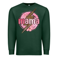 Sports Green mama lightning bolt valentine s day Premium Sweatshirt - MaliasSmallBusiness