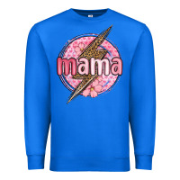 True Royal mama lightning bolt valentine s day Premium Sweatshirt - MaliasSmallBusiness