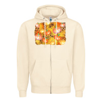 Sandshell fall pumpkin background Zipper Hoodie - AdoDesignShop