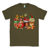 Army Green christmas cookie coffee cups Classic Tee - AdoDesignShop