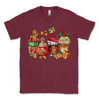 Burgundy christmas cookie coffee cups Classic Tee - AdoDesignShop