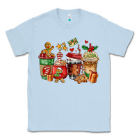Dusty Blue christmas cookie coffee cups Classic Tee - AdoDesignShop