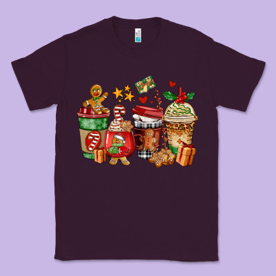 Christmas Cookie Coffee Cups Classic Tee Designed By Adodesignshop