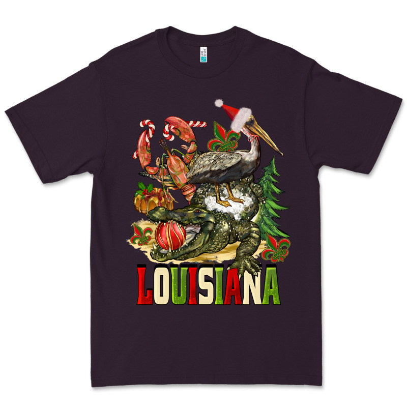 Christmas Louisiana Premium Tee by BarkalooDesign | Teevron