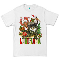 White Christmas Louisiana Premium Tee - BarkalooDesign