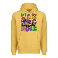 Antique Gold let the good times roll with mardi gras monster tr Premium Hoodie - LillyAllenDesigns