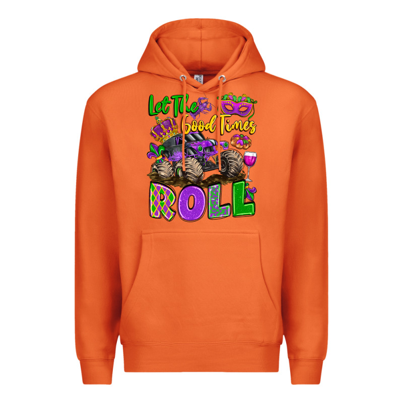 Let The Good Times Roll With Mardi Gras Monster Tr Premium Hoodie by LillyAllenDesigns | Teevron