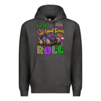 Charcoal Heather let the good times roll with mardi gras monster tr Premium Hoodie - LillyAllenDesigns