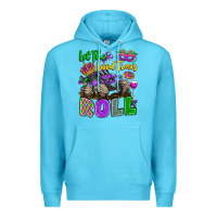 Ocean Blue let the good times roll with mardi gras monster tr Premium Hoodie - LillyAllenDesigns