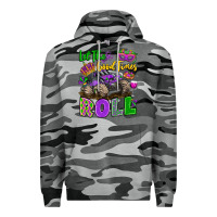 Slate Camo let the good times roll with mardi gras monster tr Premium Hoodie - LillyAllenDesigns