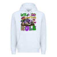 White let the good times roll with mardi gras monster tr Premium Hoodie - LillyAllenDesigns