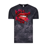 Cloud Black kiss me back Vintage Tee - FaDigitalArtStudio