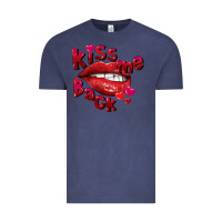 Vintage Denim kiss me back Vintage Tee - FaDigitalArtStudio