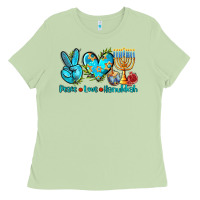 Matcha peace love hanukkah Ladies Tee - AdoDesignShop
