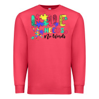 Cardinal love needs no words autism Premium Sweatshirt - MaliasSmallBusiness