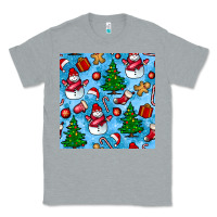 Christmas Trees And Snow Seamless Pattern Classic Tee | Teevron