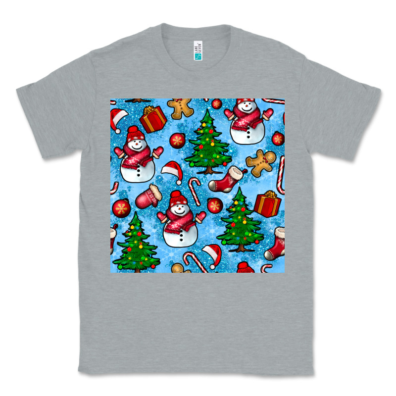 Christmas Trees And Snow Seamless Pattern Classic Tee by BundleAndBundleShop | Teevron