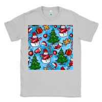 Moon Dust christmas trees and snow seamless pattern Classic Tee - BundleAndBundleShop