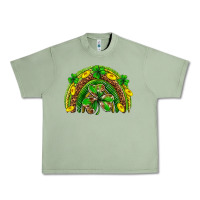 Oil Green St. Patrick's Day rainbow Urban Heavy Tee - Neo Western