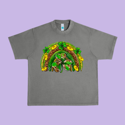 St. Patrick's Day Rainbow Urban Heavy Tee Designed By Neo Western