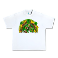 White St. Patrick's Day rainbow Urban Heavy Tee - Neo Western