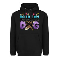 Black hello i am obsessed with my dog Heavyweight Hoodie - MaliasSmallBusiness