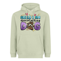 Matcha hello i am obsessed with my dog Heavyweight Hoodie - MaliasSmallBusiness