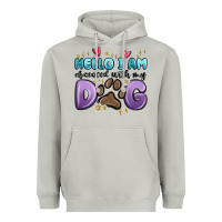 Moon Dust hello i am obsessed with my dog Heavyweight Hoodie - MaliasSmallBusiness