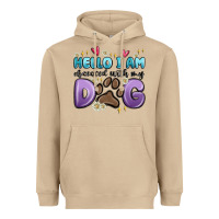 Mushroom hello i am obsessed with my dog Heavyweight Hoodie - MaliasSmallBusiness