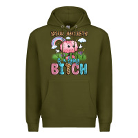 Army Green your anxiety is a lying bitch Premium Hoodie - LillyAllenDesigns