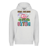Dove Grey your anxiety is a lying bitch Premium Hoodie - LillyAllenDesigns