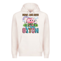 Pale Pink your anxiety is a lying bitch Premium Hoodie - LillyAllenDesigns