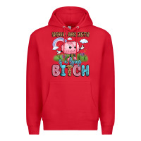 Red your anxiety is a lying bitch Premium Hoodie - LillyAllenDesigns