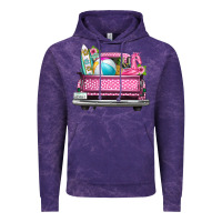 Cloud Purple summer pink truck beach Vintage Hoodie - texasbilliewilder