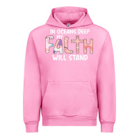 Fuchsia Pink Oceans Deep My Faith Will Stand Urban Hoodie - Bettercallsaul