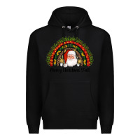 Black merry christmas y'all santa rainbow Premium Hoodie - AdoDesignShop
