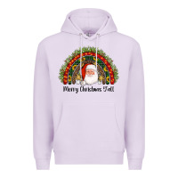 Lilac merry christmas y'all santa rainbow Premium Hoodie - AdoDesignShop
