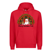Red merry christmas y'all santa rainbow Premium Hoodie - AdoDesignShop