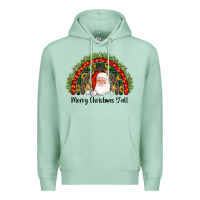 Seafoam merry christmas y'all santa rainbow Premium Hoodie - AdoDesignShop