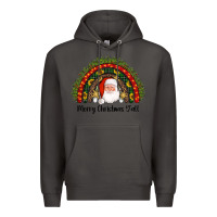 Smoke merry christmas y'all santa rainbow Premium Hoodie - AdoDesignShop