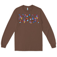 Chestnut usa ice cream and popsicles Long Sleeve Tee - AdoDesignShop