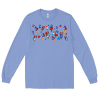 Colony Blue usa ice cream and popsicles Long Sleeve Tee - AdoDesignShop