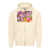 Sandshell colourful pumpkin background Zipper Hoodie - AdoDesignShop