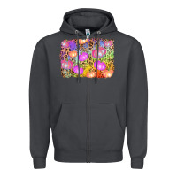 Smoke colourful pumpkin background Zipper Hoodie - AdoDesignShop