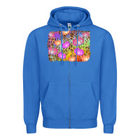 True Royal colourful pumpkin background Zipper Hoodie - AdoDesignShop