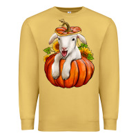 Antique Gold fall pumpkin lamb nancy cooper Premium Sweatshirt - NancyCooperArtShop