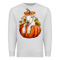Dove Grey fall pumpkin lamb nancy cooper Premium Sweatshirt - NancyCooperArtShop