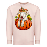 Pale Pink fall pumpkin lamb nancy cooper Premium Sweatshirt - NancyCooperArtShop